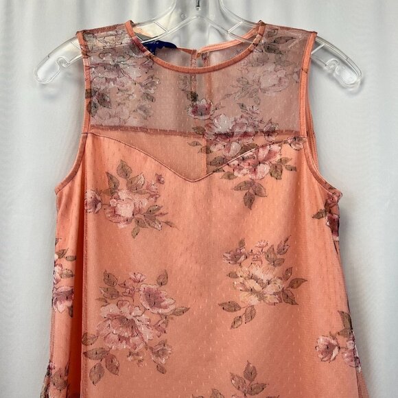 Apt. 9 Womens Multicolor Floral Sleeveless Round Neck Blouse Top Size Small - Picture 3 of 10